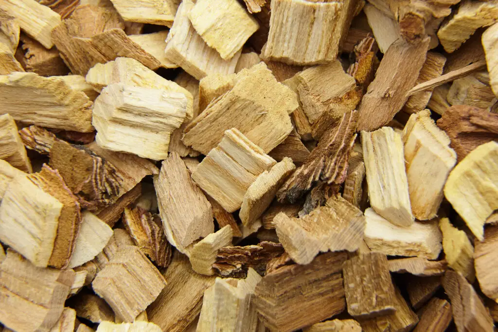 Applewood chunks for a smoker